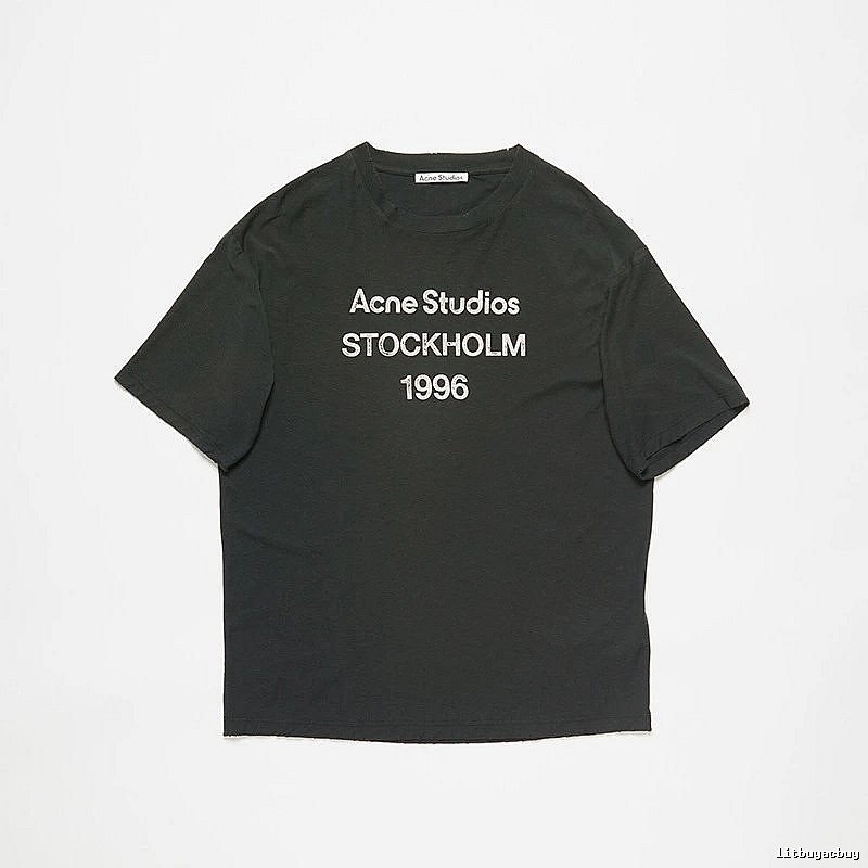 Acne Studios 2090-80 Black Style Ac908026 Stockholm Logo T-Shirt Daily Styling