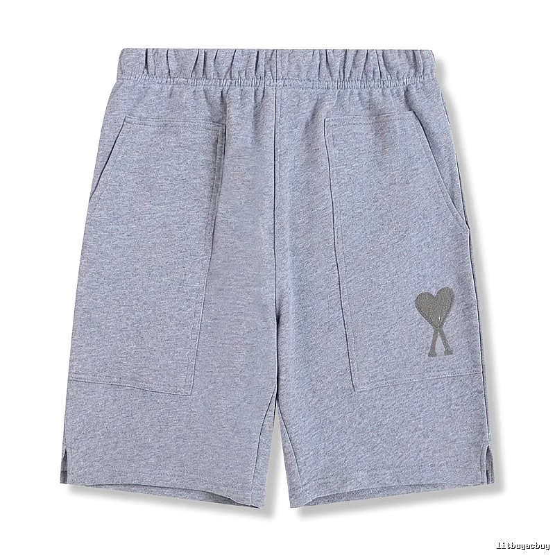 AMI pattern casual gray shorts