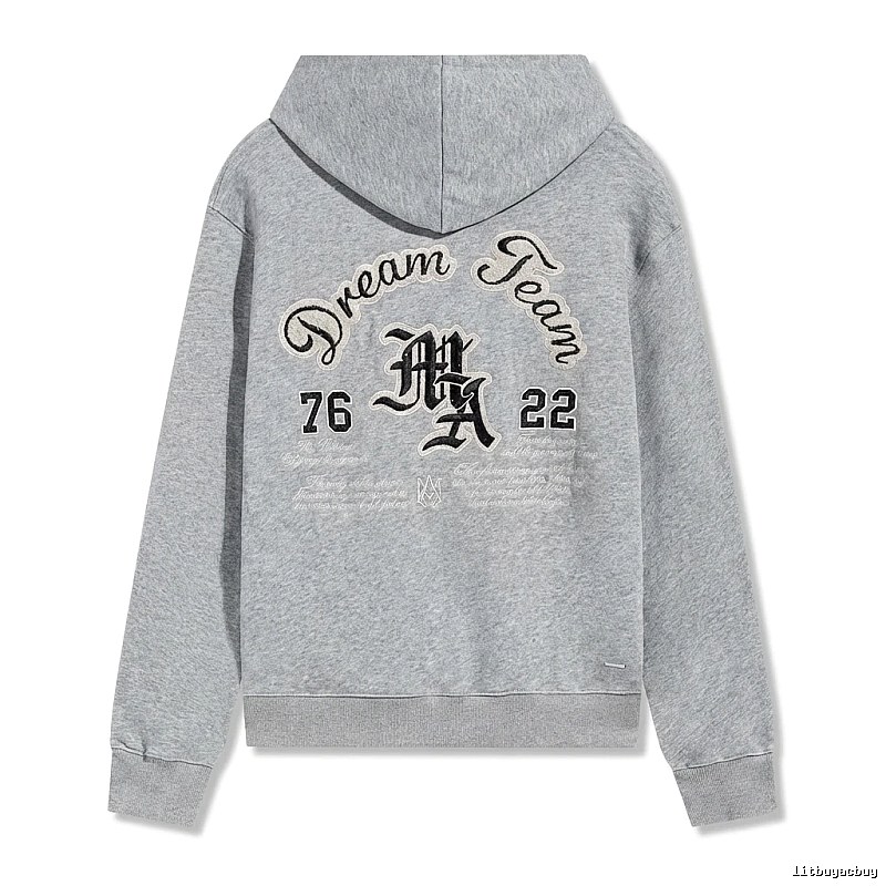 AMIRI Retro Style Grey Hoodie