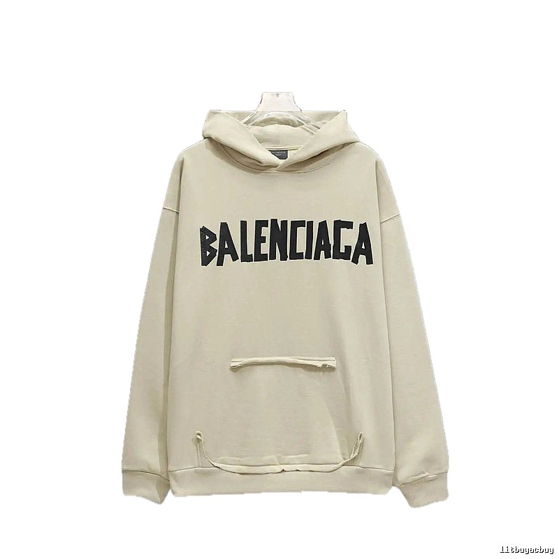 Balenciaga minimalist style off-white sweatshirt