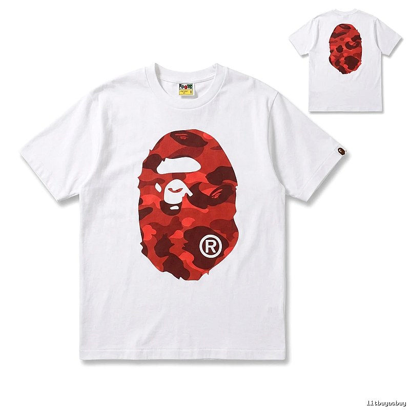 Bape camouflage style white T-shirt
