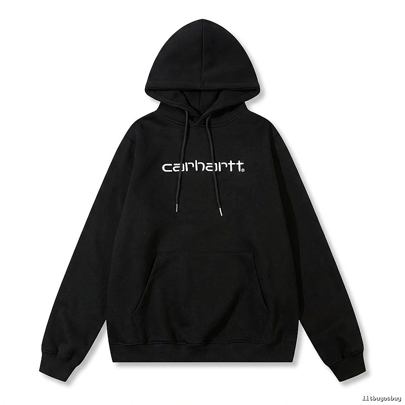 Carhartt simple-style black hoodie