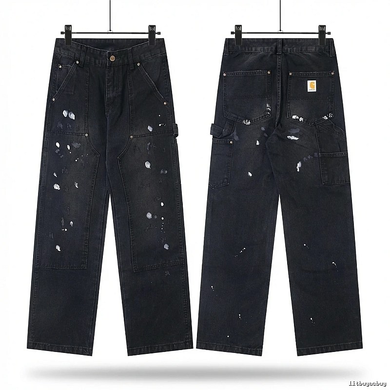 Carhartt workwear style black jeans