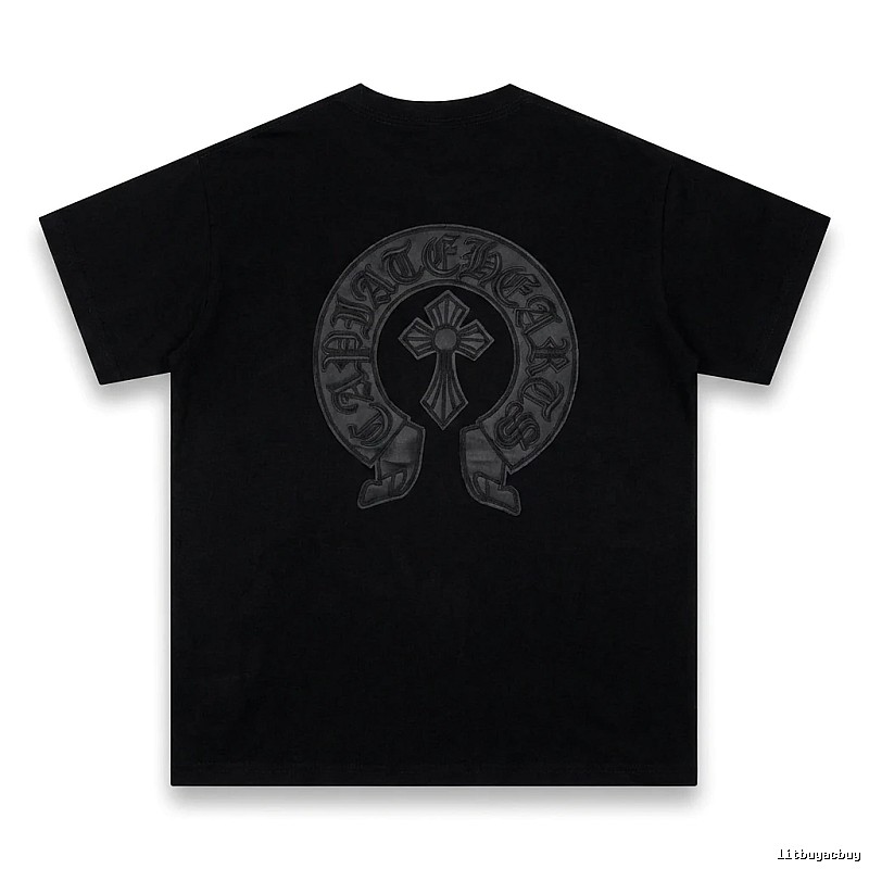 Chrome Hearts Cross Vintage Black Short-sleeve Shirt