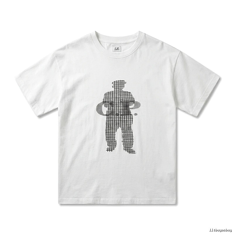 C.P. Grid Wind White T-shirt