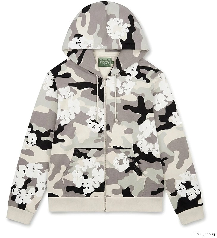 DENIM TEARS Camouflage Print Hoodie