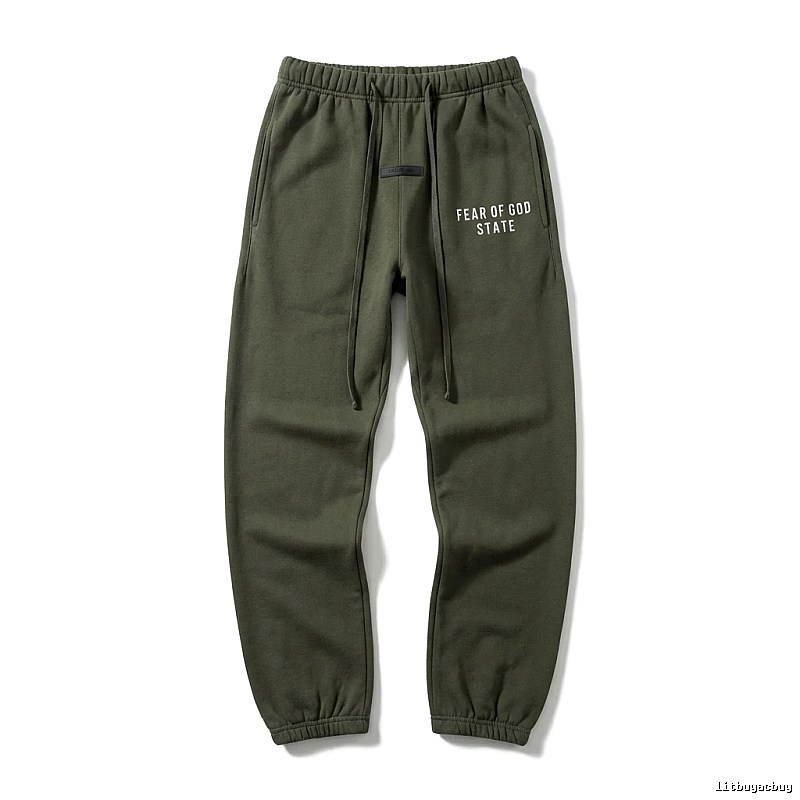 ESSENTIALS Minimalist Style Military Green Sweatpants