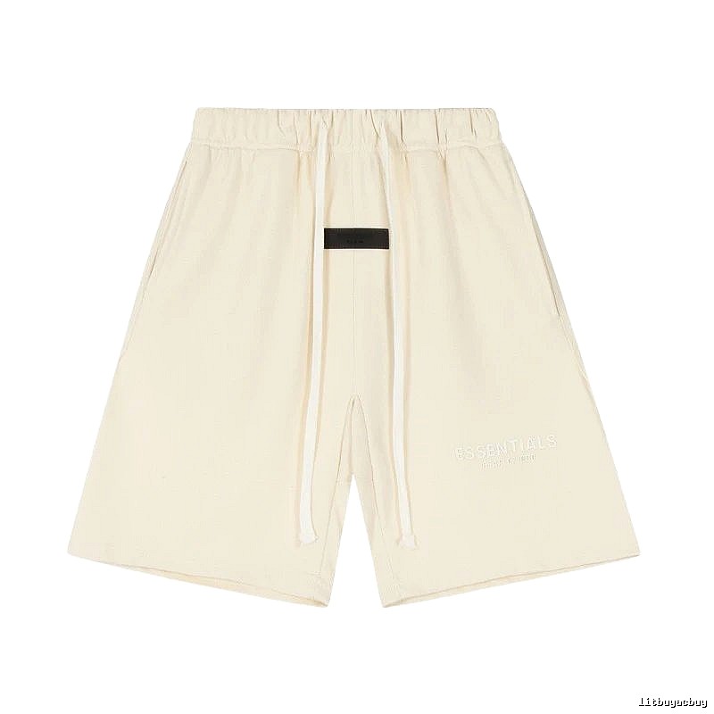 ESSENTIALS minimalist style off-white shorts