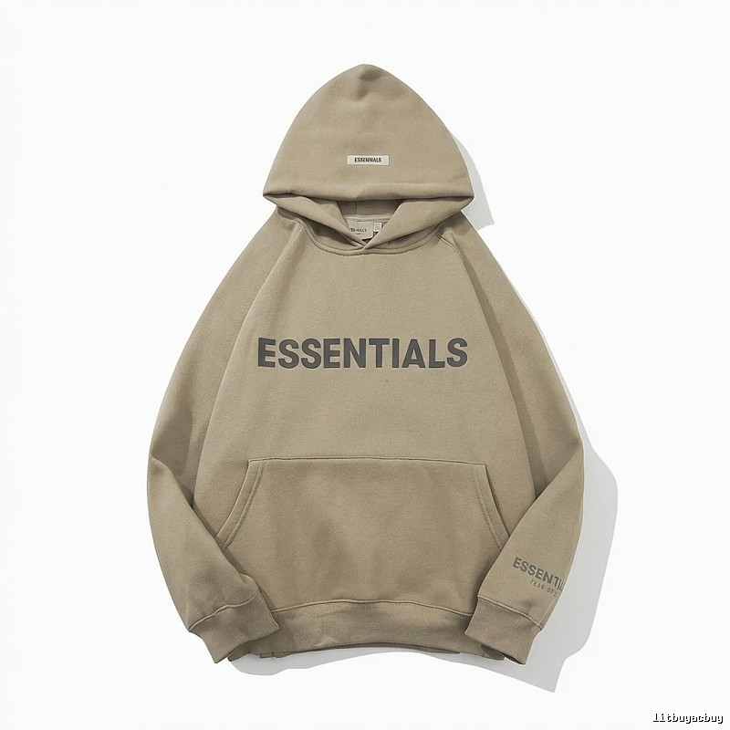 ESSENTIALS Simple Style Khaki Sweatshirt