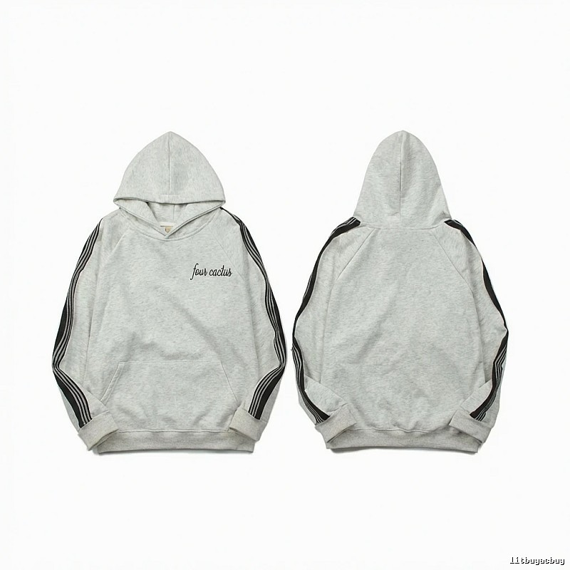 ESSENTIALS Trendy and Simple Style Grey Hoodie