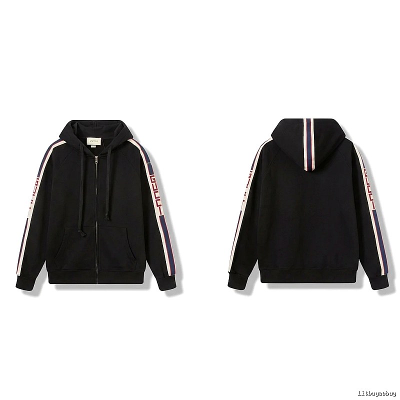 Gucci striped fashionable black sweatshirt