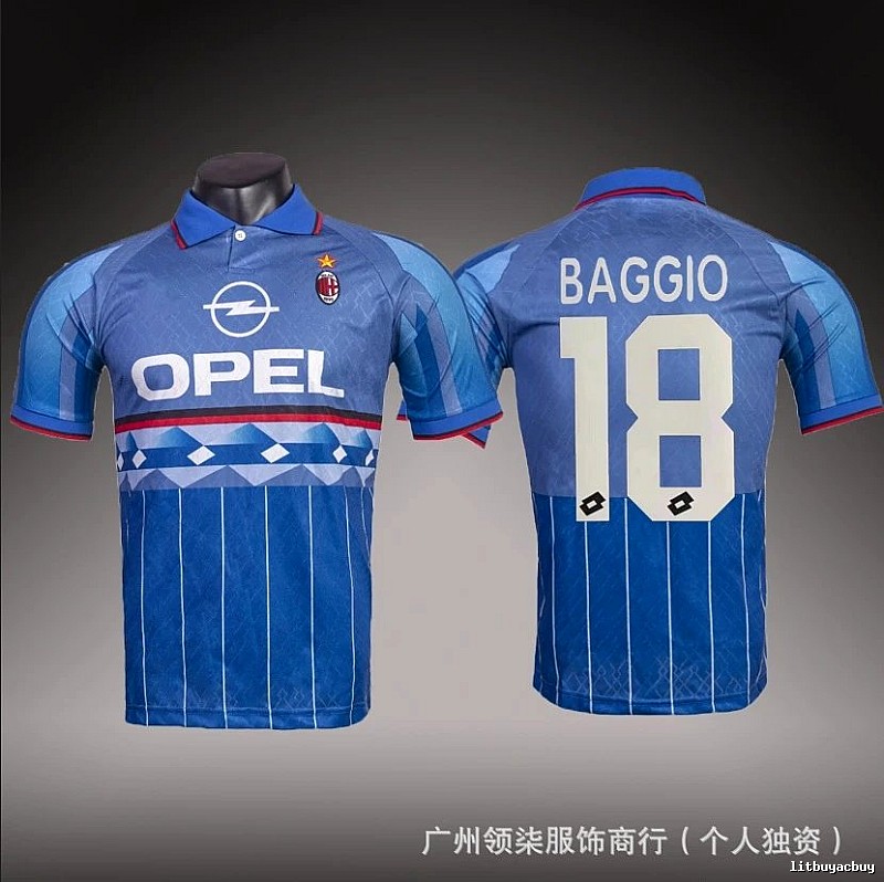 Inter Milan Lightweight Brehme #3 soccer jersey Blue Black Striped for Gift Ideas
