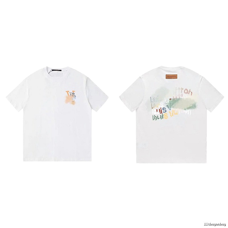 Louis Vuitton Letter Print Trendy Style White T-Shirt
