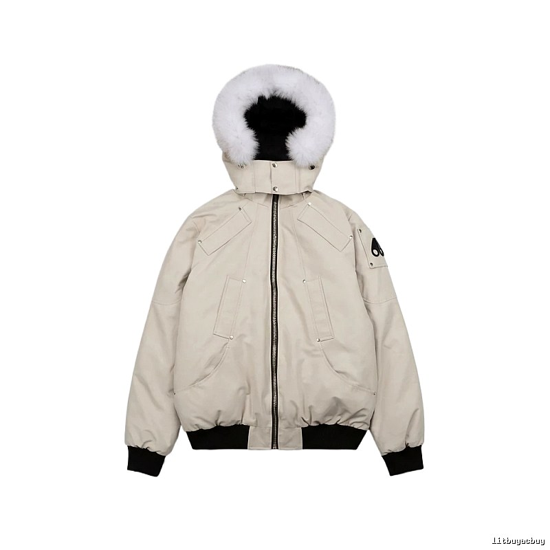 Michael Kors parka down jacket in off-white