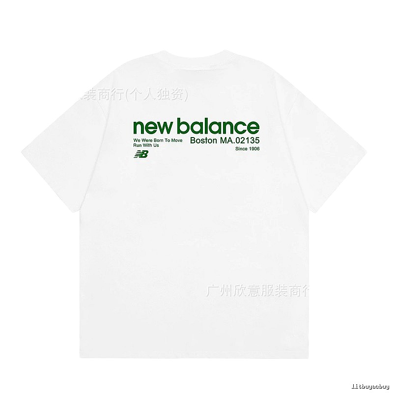 New Balance Vintage Casual Printed White T-Shirt