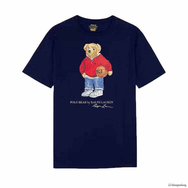 Ralph Lauren Bear Trendy Brand Royal Blue T-shirt