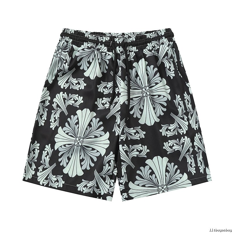 Shorts Styling Black Floral Button Shirt Resort Wear