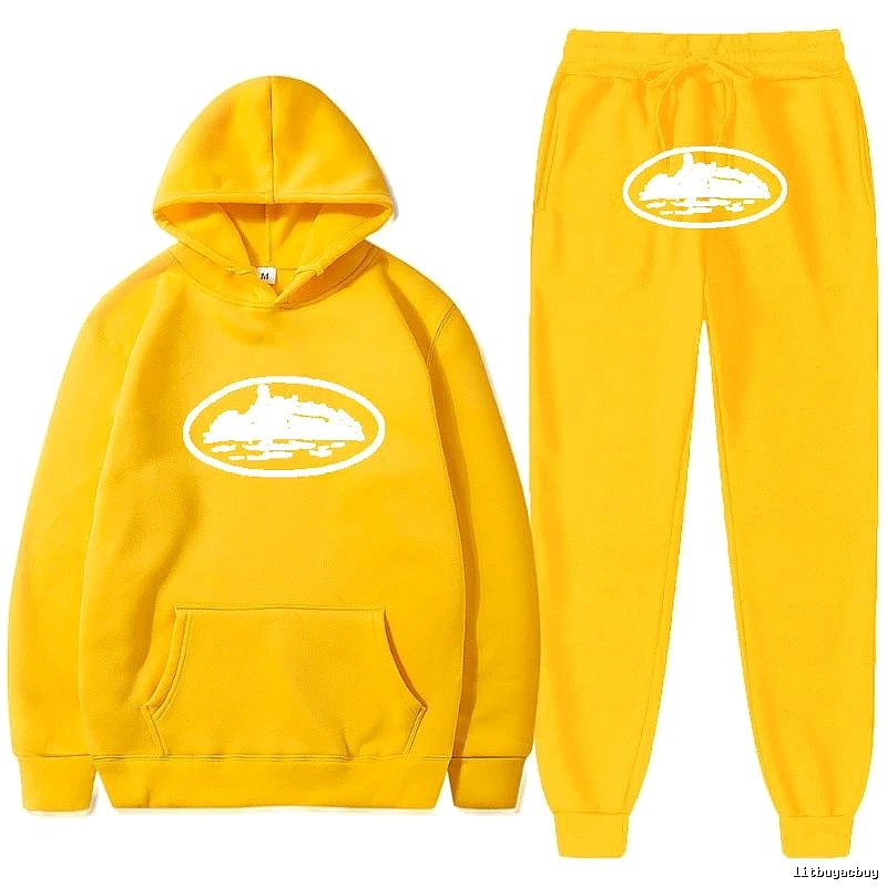 Stussy Yellow Tracksuit Set Modern Fit Logo