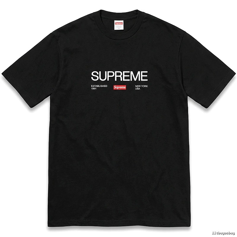 Supreme classic black T-shirt