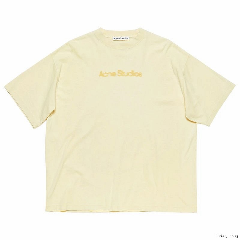 Acne Studios 2090-80 Yellow Style Ac908039 Stockholm Logo T-Shirt Everyday Rotation