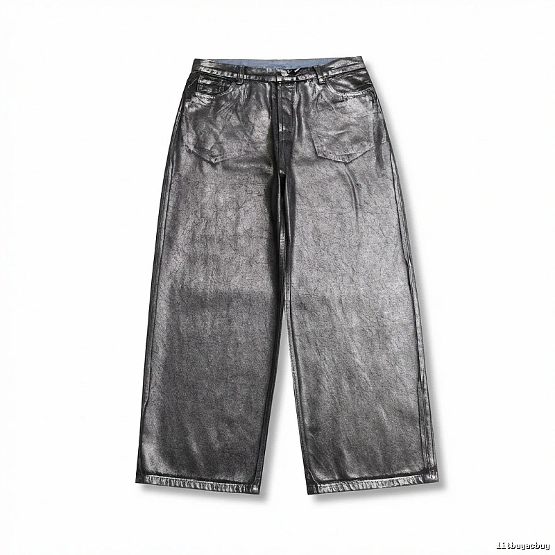 Acne Studios Metallic Wide-Leg Pants