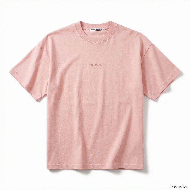 Acne Studios minimalist style pink T-shirt