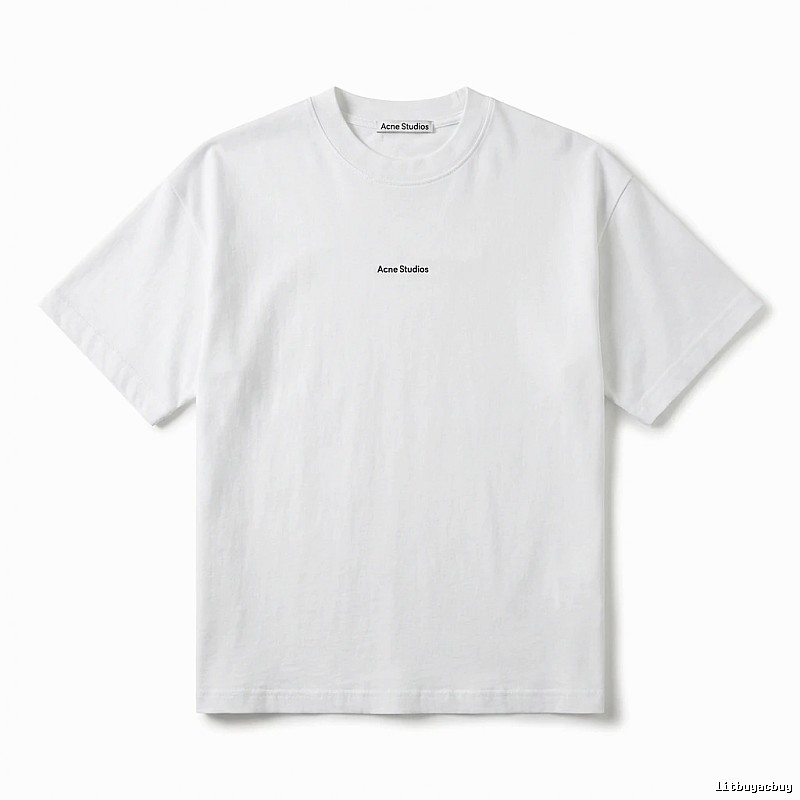 Acne Studios minimalist style white T-shirt