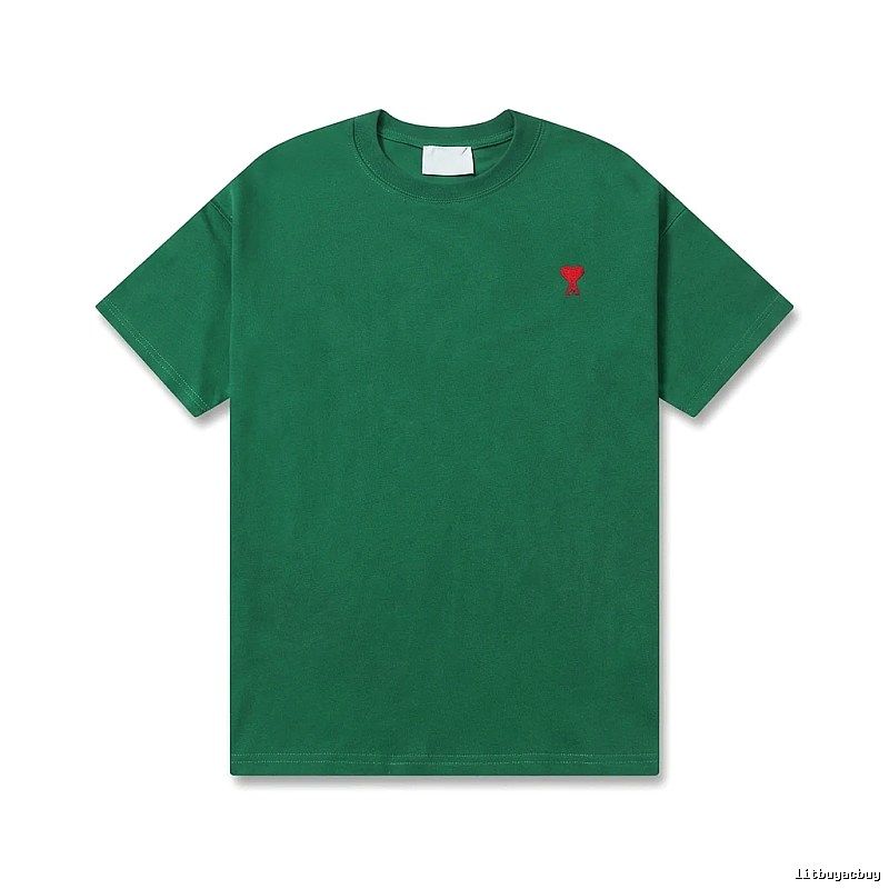 AMI minimalist style green T-shirt