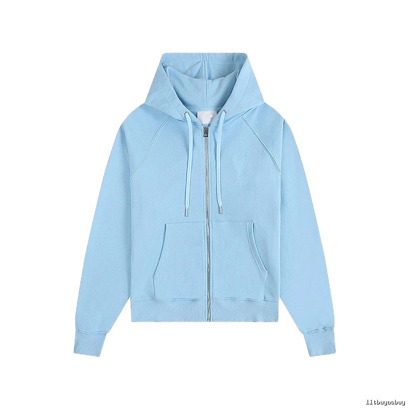 AMI minimalist style light blue sweatshirt