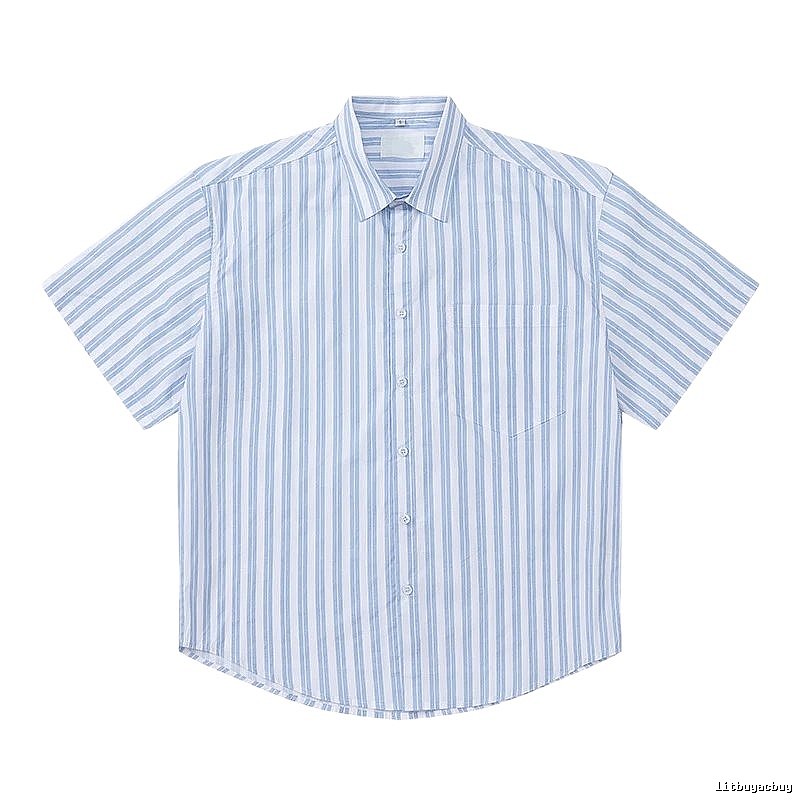 AMI Stripe Minimalist Style Shirt