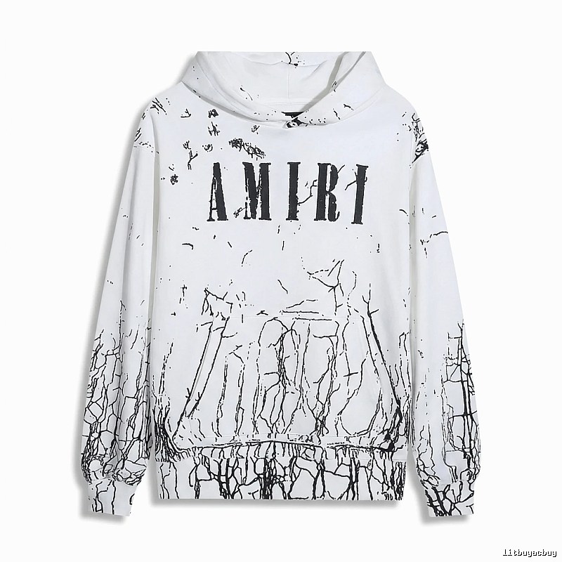 AMIRI Graffiti Style White Sweatshirt