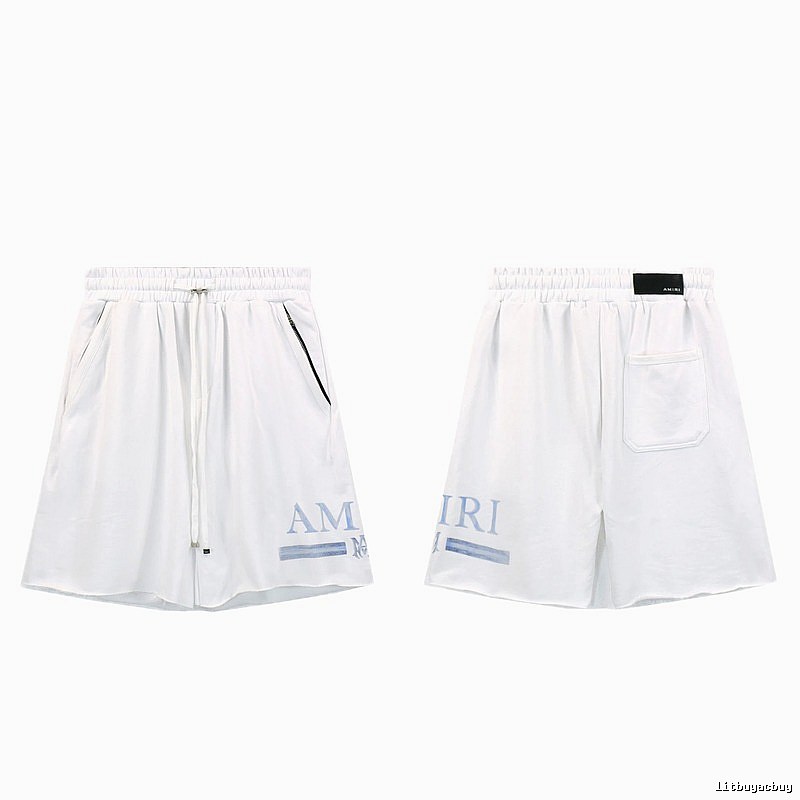 AMIRI Letter Print Street Style White Shorts