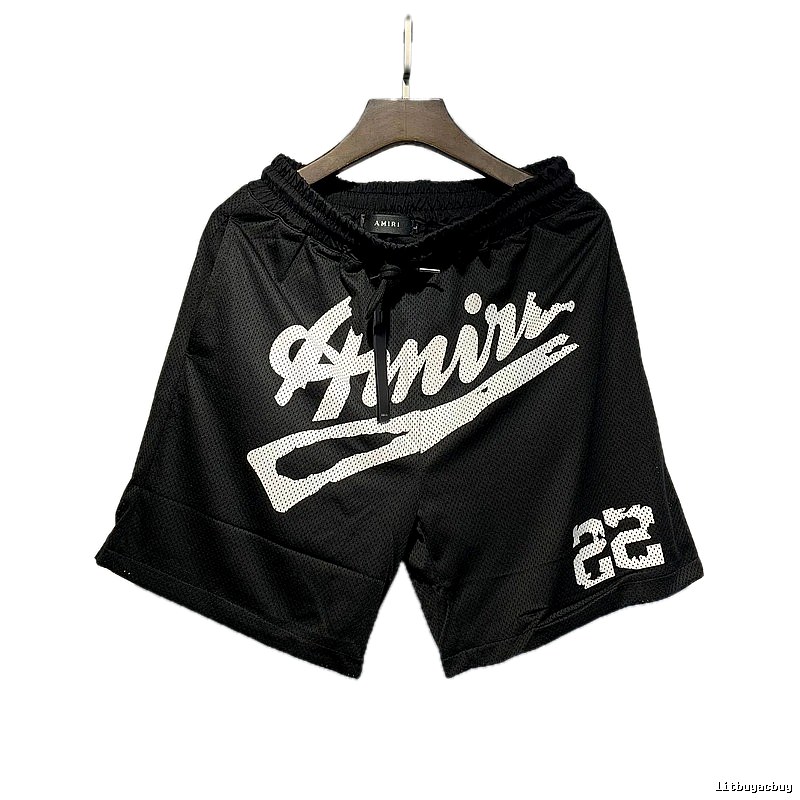 AMIRI Printed Street Style Black Shorts