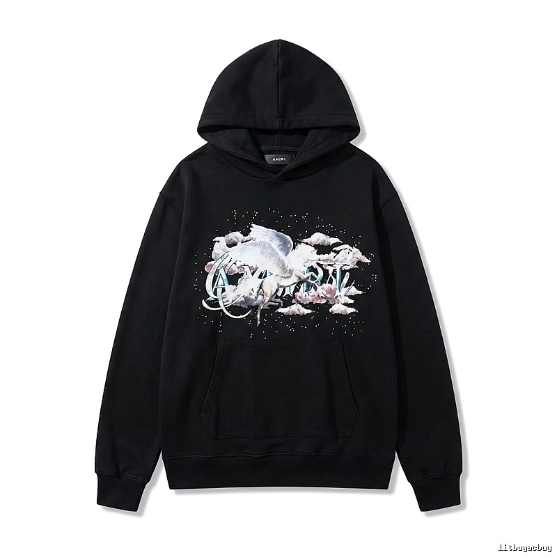 AMIRI Printed Trendy Black Sweatshirt