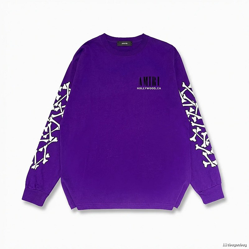 AMIRI purple sweatshirt with bone print