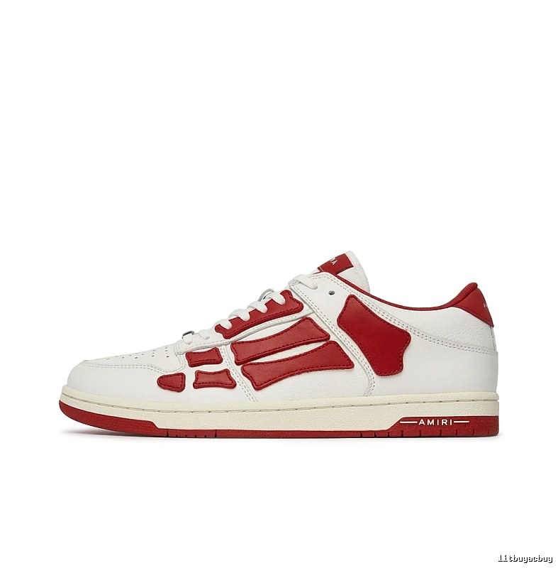 AMIRI Red and White Retro Style Board Shoes