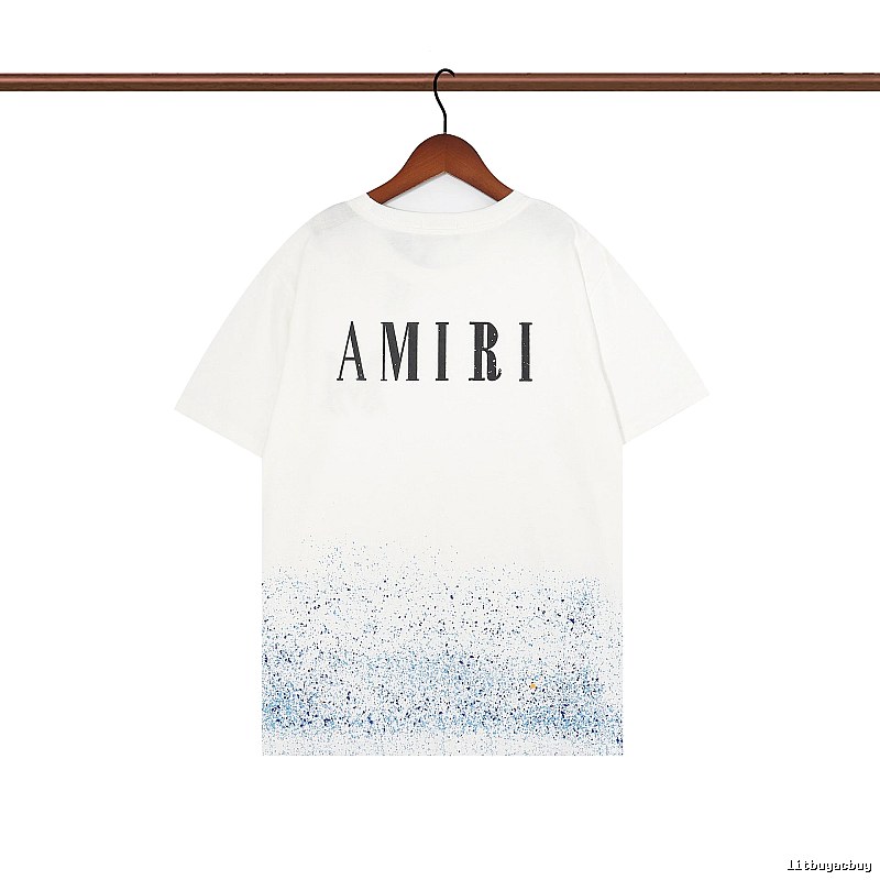 Amiri Relaxed Graphic T-shirt White Blue Amiri with Designer-Inspired Detail