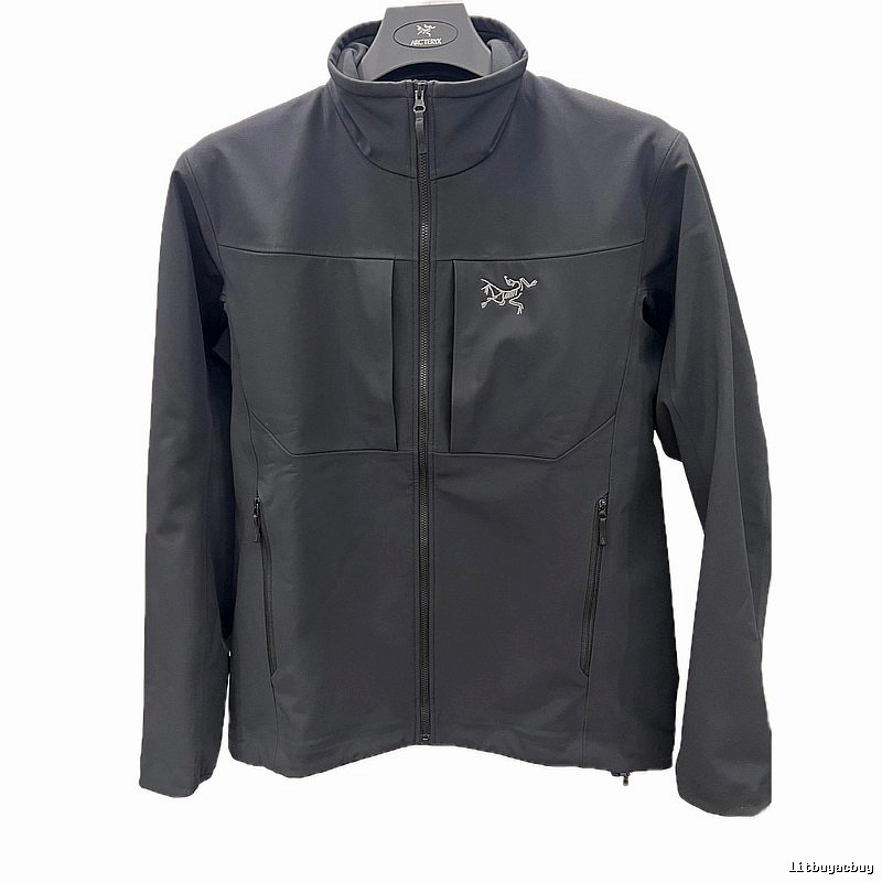 Arc’teryx black outdoor-style jacket