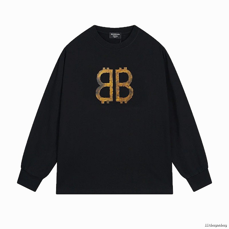 Balenciaga BB Print Black Sweatshirt