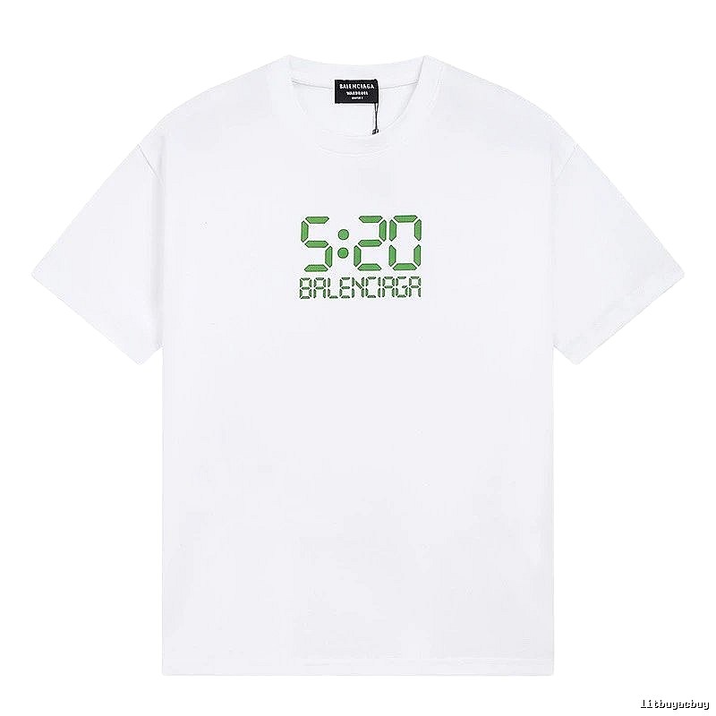 Balenciaga digital-style white T-shirt
