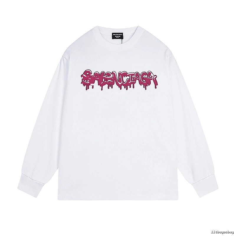 Balenciaga graffiti-style white T-shirt