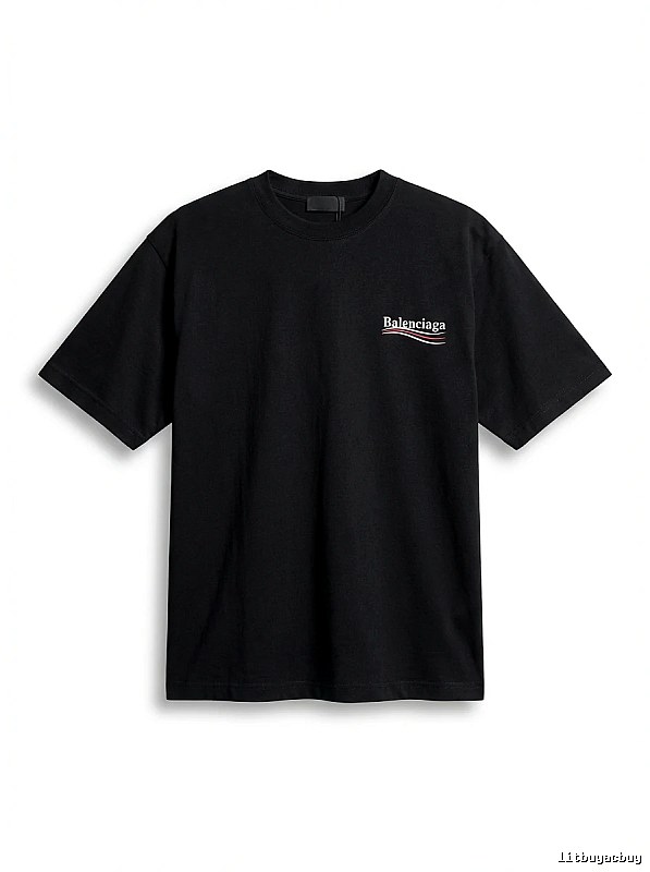 Balenciaga minimalist style black T-shirt