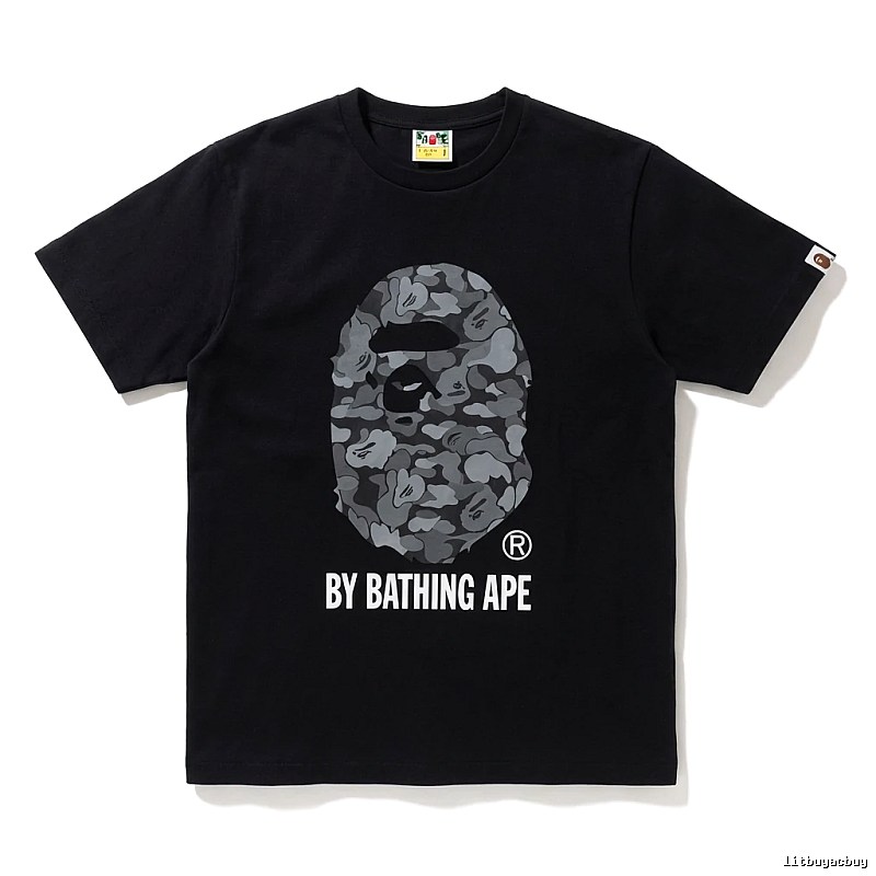 Bape Ape Head Camouflage Style Black T-shirt