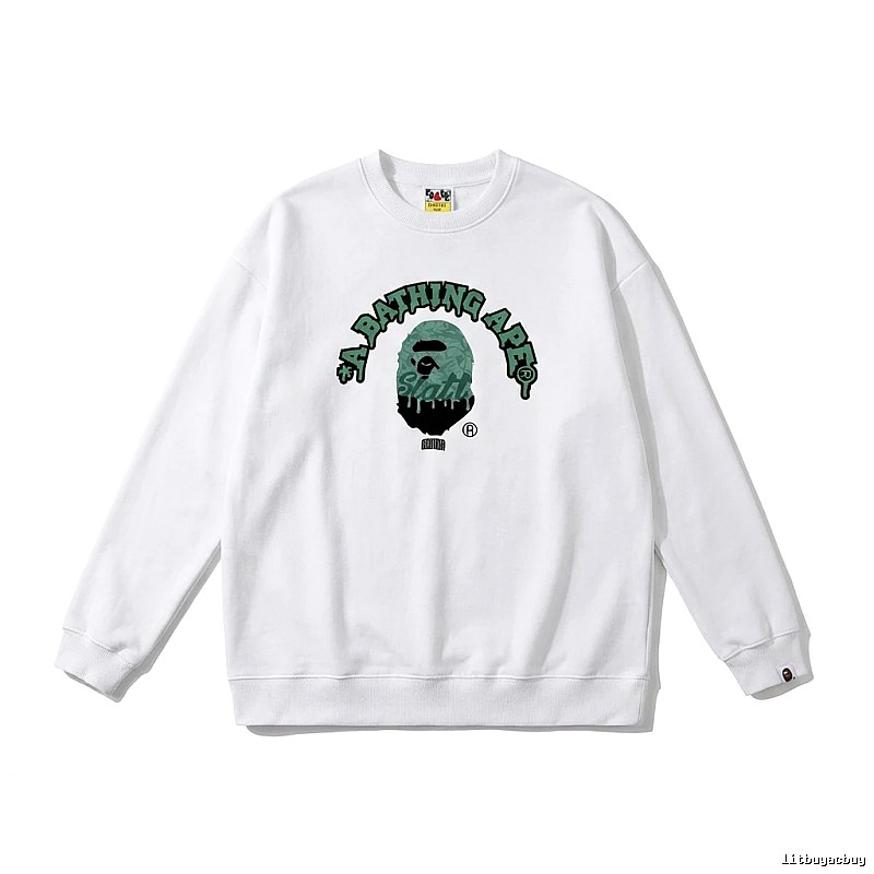 Bape Ape Head Cool White Sweatshirt