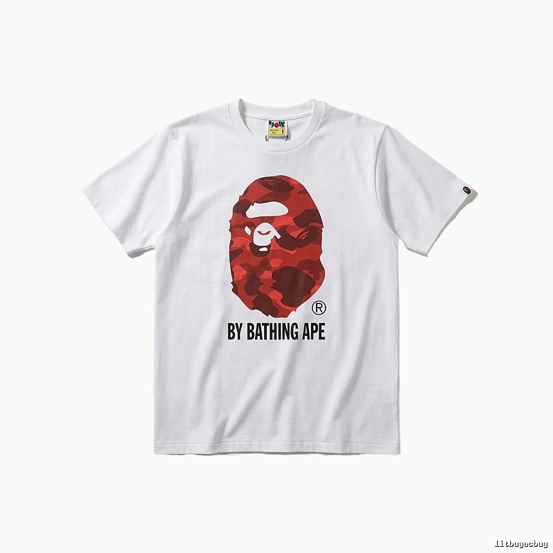 Bape ape head print white T-shirt