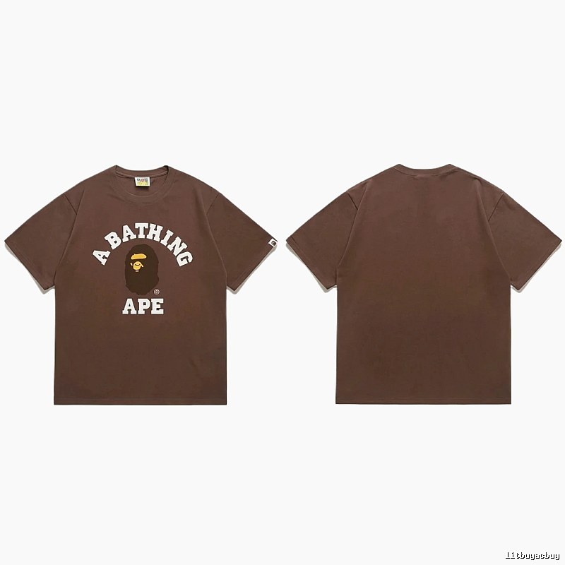Bape Ape Head Retro Style Brown T-shirt