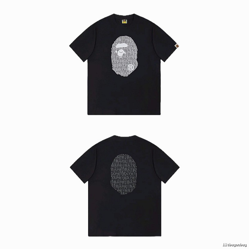 Bape Ape Head Trendy and Cool Black T-shirt