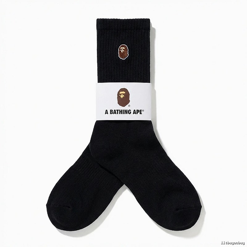 Bape Ape Head Trendy Black Socks