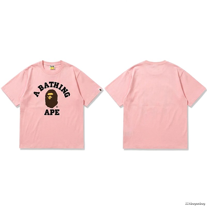 Bape Ape series pink T-shirt