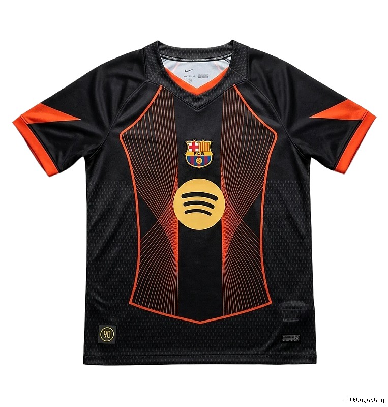 Barcelona black and gold football jersey